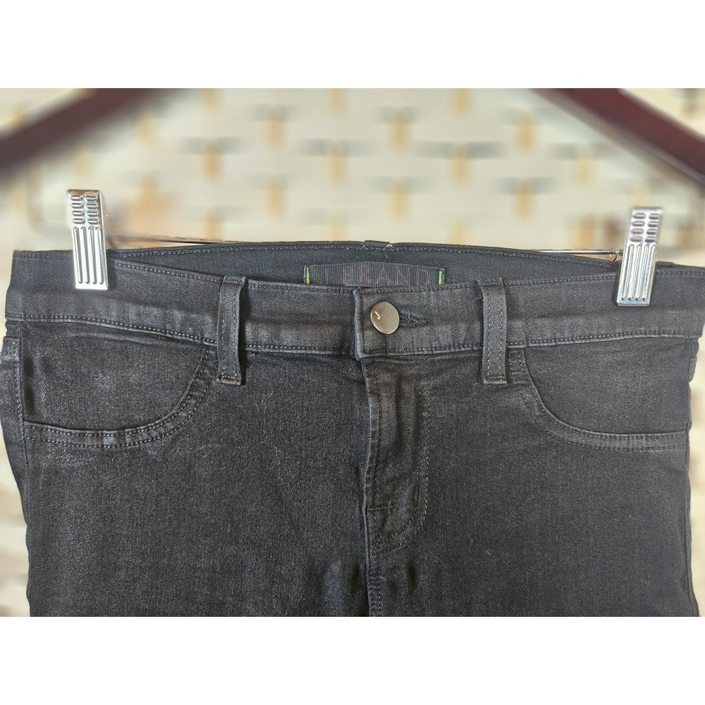 J Brand Super Skinny Womens Jeans Black Size 27 Goth Boho - Picture 2 of 10